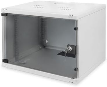 DIGITUS Armoire réseau - rack 19 pouces 7 UH - non monté - montage mural - profondeur 400 mm - capacité de charge 60 kg - porte vitrée - série SOHO - gris