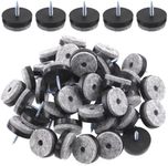 Swpeet 40Pcs 28mm Black Furniture F