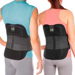 BraceAbility LSO Back Brace for Herniated, Degenerative & Bulging Disc Pain Relief, Sciatica, Spine Stenosis | Medical Lumbar Support Device for Post Surgery & Fractures with Hot/Cold Therapy (M)