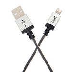 boAt LTG 500 Apple MFI Certified for iPhone, iPad and iPod 2Mtr Data Cable(Metallic Silver)