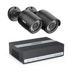 ANNKE 8CH 5MP Lite Security AI DVR, SSD Internal Solid State Hard Drive for 8-Week Recording with 2 Cameras, H.265 Hybrid Surveillance Recorder with Human/Vehicle Detection, 24/7 Record for Home CCTV