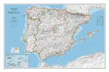 Spain & Portugal, Tubed: Wall Maps Countries & Regions (National Geographic Reference Map)