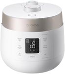 CUCKOO Twin Pressure Rice Cooker 10-Cup Uncooked / 20-Cup Cooked with Nonstick Inner Pot, Large Rice Maker & Warmer with 16 Menu Options, Open Cooking Mode, Voice Guide, White (CRP-ST1009FW)