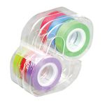 Lee Products Co. Removable Highlighter Tape, 1 Roll of Each of 6 Standard Colors, 1/2-Inch Wide x 720-Inch Long, With Dispenser (13888), Multi