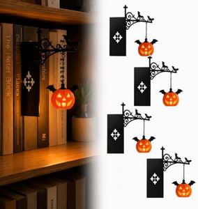 Nooklight for Bookshelf, Library Lantern Mini Bookshelf Lamp (Pumpkin)