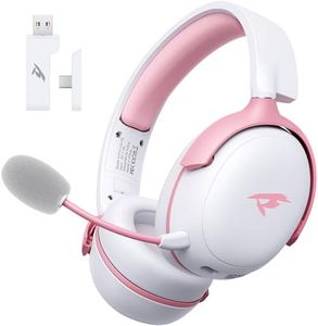 KOFIRE Wireless Gaming Headset, 2.4GHz USB Gaming Headphones with Bluetooth 5.4, 53MM 3D Stereo Sound, 65H Battery, ENC Noise Canceling Mic, 3.5mm Wired, Wireless Headset for PC PS5 PS4 Mac Switch