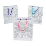 Oriental Trading 48/9802 Colour Your Own Medium Mom Gift Bag 12-Pieces