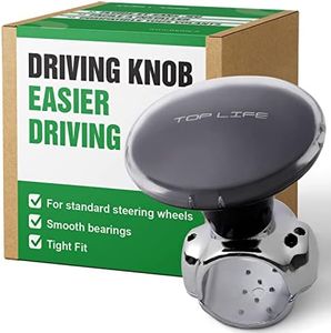 Steering Wheel Knob - Compatible with Any Steering Wheels - Smooth Brodie Suicide Spinner Knob for Car, Tractor, Mower, Boat - Maneuver with Ease On Any Vehicle