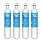 AQUA CREST AQF-FF19C Replacement for GE® RPWFE®, RPWF (with CHIP) Refrigerator Water Filter, Compatible with GYE22HMKES, GYS22GMNES, GYE22HBLTS, DFE28JSKSS, GFE28HMHES, GFE28GYNFS, 4 Filters