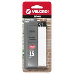 VELCRO Brand Toll Tag Mounting Strips with Adhesive | Snap-Lock Reclosable Fasteners | 4 Sets, 3 x 1 in Heavy Duty Tape | Super Strong Holding Power Indoors or Outdoors, White