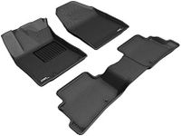 3D MAXpider Custom Fit Kagu Floor Mat (Black) Compatible with Hyundai KONA Electric 2019-2023 - Full Set