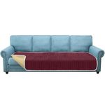 Granbest Luxury Chenille Oversized Sofa Cover 4 Seater Fashion Sofa Seat Cover for Kids,Pets, Four Seasons Universal Extra Large Sofa Protector (4 Seater, Wine Red)