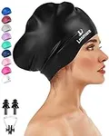 Large Long Hair Swim Cap with Extra