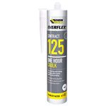 Sika Everbuild Everflex 125 One Hour Cartridge - 125C3, White, 300 ml