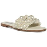 Steve Madden Women's Knicky Flat Sandal, Pearl, 5 UK