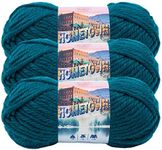 (3 Pack) Lion Brand Yarn 135-175E Hometown USA Yarn, Montpelier Peacock