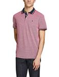 JACK & JONES Mens Classic Polo Shirt - Rio Red - L