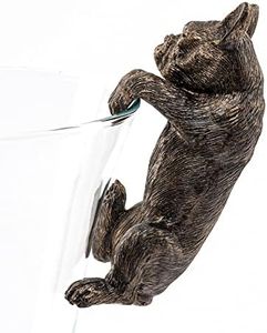 Jardinopia Garden Decor Pot Buddies Antique Bronze French Bulldog