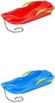 GPH garden pet home HORNET SLEDGE RED OR BLUE (RANDOM COLOUR SENT) (WITH BRAKES) Kids Children Snow Sledges Toboggan Sledge Rope Sled Play Snow Ice…