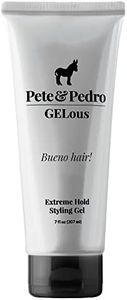 Pete & Pedro GELous - Extreme Hold Styling Hair Gel for Men | Super Strong Hold and High Shine | Gel/Paste Hybrid Provides Slick Wet Hair Look | As Seen on Shark Tank, 7 oz.