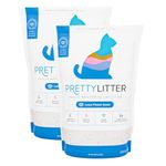 PrettyLitter Health Monitoring Cat Litter (Lotus Flower, Non Clumping) | Lightweight & Low Tracking, Colour Changing Silica Gel Crystals, Advanced Odour Control — 6 Lbs, 2-Pack (Up to 2 Month Supply)