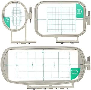 New brothread Embroidery Machine Hoop 3 in 1 Set (SA431+SA432+SA434) for Brother SE625 SE600 SE425 SE400 PE550D PE540D PE535 PE525 PE500 LB5000 LB7000 LB6800 Innovis 990D/900D & BabyLock Sofia 2 Verve