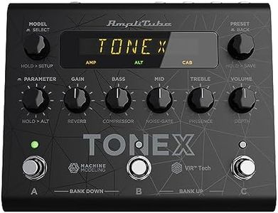 IK Multimedia TONEX Pedal AI machine learning multi effects pedal: Tone Model any electric guitar amp, guitar pedal, distortion pedal, overdrive pedal or other guitar effects