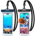 UNBREAKcable Waterproof Phone Pouch，2-Pack IPX8 Universal Waterproof Phone Case Dry Bag for iPhone 14 13 12 11 Pro Max XR X XS SE 2022 8 Plus Samsung S23 S22 Ultra S21 S10 Huawei P40 Mate 40 up to 7"