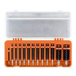 BOOSTEADY 13 Pieces Bristle Gun Cleaning Bore Brush for Rifle Pistol Shotgun .17 .22/5.56MM .30/7.62MM .357/9MM .40 .45 12GA 20GA in Organized Storage Box