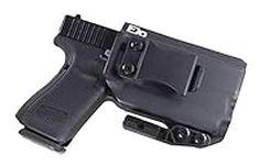 FDO Industries -Formerly Fierce Defender- IWB Kydex Holster Compatible with Glock 19 23 32 w/Olight PL Mini 2 The Paladin Series -Made in USA- (Black)
