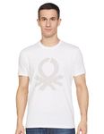 UNITED COLORS OF BENETTON Men's Regular Fit T-Shirt (24P3P99J4205I_White