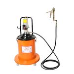 HYCO 20KG High Pressure Pnuematic Grease Gun with 50:1 Ratio, Air Operated Bucket, Hose, Swivel Gun and Stainless Steel Fuel Pump