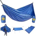 Wise Owl Outfitters 4-in-1 Camping Hammock – 400lbs Portable Hammock, Poncho, Ground Cloth, or Shelter Tarp – Backpacking, Hiking, Outdoor Camping Gear