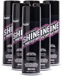 Slick Products Shine & Protectant, Long-Lasting High-Gloss Clear Coat Spray, Renew, Shine, and Protect Plastic, Vinyl, Rubber, Trim, and More (6-Pack)