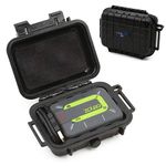 CASEMATIX Protective Travel Case Compatible with ZOLEO Satellite Communicator - Crushproof & Waterproof Case Compatible with ZOLEO Satellite Phone Accessory, Charging Cable and Carabiner - Case Only