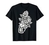 Rose and Revolver Traditional Blackwork T-Shirt