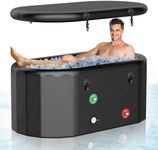 MILBOPAX 59" Extra Large Ice Bath for Athletes, Portable Outdoor Cold Plunge Bathtubs with Lids & Backpack, Recovery Inflatable Cold Water Pool, Collapsible Cold Tub for Ice Pod,Home, Gym, Indoor