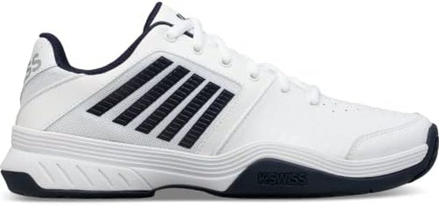 K-Swiss Men's Court Express Tennis Shoe, White/Navy, 11 M