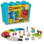 LEGO Classic Vibrant Creative Brick Box Arts & Crafts Toy for Kids, Creative Building Set with Unicorn, Skateboard, Guitar, Plane & More, Sensory Toy Birthday Gift for 4 Year Old Girls and Boys, 11038