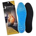 Original Gel Insoles for Men and Women with Orthotic Arch Support. Shock Absorbing with Soothing Comfort and Massage. UK Sizes