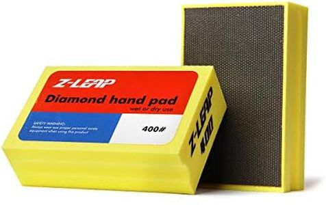 Z-LEAP Diamond Hand Polishing Pads Fine Grit 400 for Granite Marble Concrete Glass Sanding Block