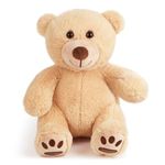 LotFancy Teddy Bear Stuffed Animal, 12 inch Brown Cute Plush Teddy Bear Toy, Gift for Kids, Toddlers, Boys and Girls