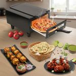 WELLBERG 14'Inche's Non-Stick Combo Electric Tandoor with Free Auxiliary Equipment Worth 999/-