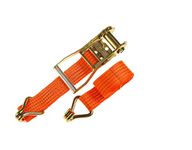 EARTHCONE Ratchet Tie Down Straps Heavy Duty Cargo Tie Downs, Durable Strap Down Ratcheting Securing Straps, Track Spring Fittings, Tie-Down Motorcycles, Trailer Loads, Kayak (1Pcs)