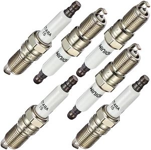 BDFHYK Set of 6 Iridium Spark Plug Compatible with Buick LaCrosse,Chevy Camaro,GMC Savana 1500,Oldsmobile Alero,Pontiac G6,Saturn Relay 3.1L 3.4L 3.5L 3.8L 3.9L 4.3L V6 Engine Replacement for 41-101