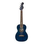 Fender Dhani Harrison Tenor Ukulele, Sapphire Blue, with Gig Bag