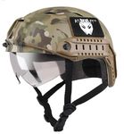 ATAIRSOFT BJ Type Tactical Fast Helmet w/Protective Goggles Version Multicam