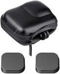 Mini Storage Bag Case for GoPro Hero 13 12 11 10 9 8 Black + Hero13 Hero12 Hero11 Hero10 Hero9 Hero8 Rubber Lens Cap Cover, ULBTER Carrying Boxes Accessory for Go pro [2+1 Pack]