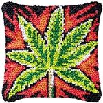 Marijuana Latch Hook Pillow Kit for