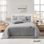 OKYUK Luxury Velvet Quilt Set King 